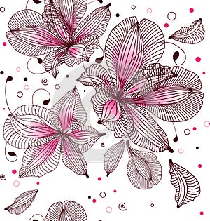 Seamless floral background