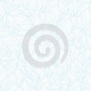 Seamless floral background pattern in blue and white color