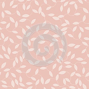 Seamless floral background pattern in retro vintage pink colors