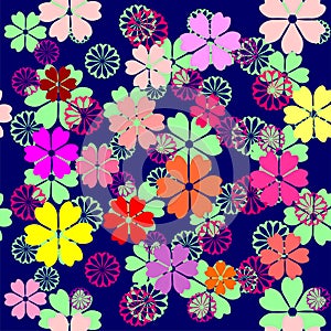 Seamless floral background. Vector illustrations