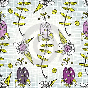 Seamless floral baclground