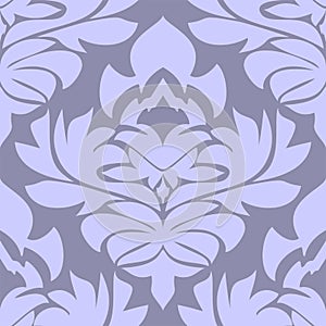 Seamless floral Ornament in blue Colors