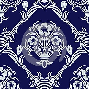 Seamless floral Ornament for Design