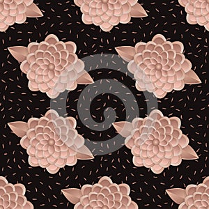 Seamless floral ornamental pattern