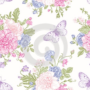 Seamless floral pattern.