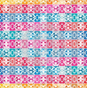 Seamless floral pattern abstract vector background illustration rich in yellow pink and blue colors