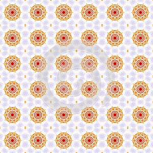 seamless floral pattern, Seamless pattern with colorful mandalas. Vector illustration.