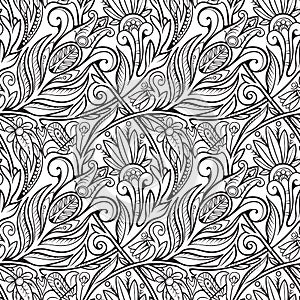 Seamless floral pattern. Composition 2.