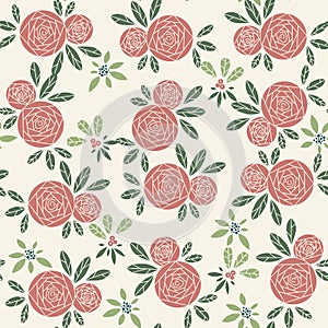 Seamless floral pattern. The elegant the template for fashion prints.