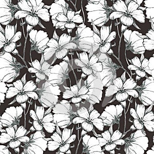 Seamless floral pattern.hand drawn background for wallpaper, fabric,textile
