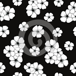 Seamless floral pattern.hand drawn background for wallpaper, fabric,textile