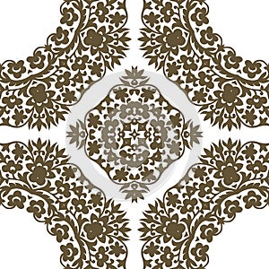 Seamless floral pattern. Oriental ornament. Element for design.