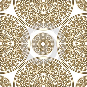 Seamless floral pattern. Oriental ornament. Element for design.