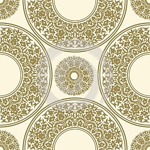 Seamless floral pattern. Oriental ornament. Element for design.