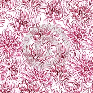 seamless floral pattern textures. delicate chrysanthemum flowers.