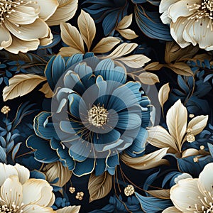 Seamless Floral Patterns Floral luxury Pattern vintage Patterns Ai generated Scrapbook Antique Floral Prints