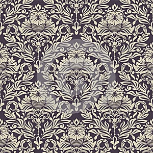 Seamless floral vintage wallpaper pattern