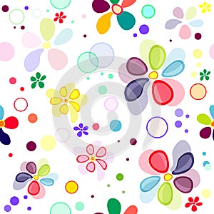 Seamless floral vivid pattern