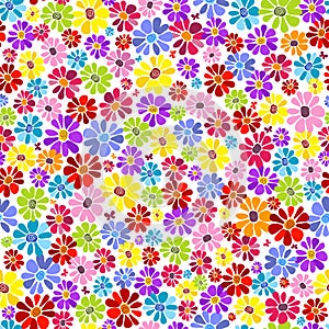 Seamless floral vivid pattern