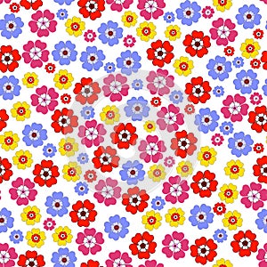 Seamless floral vivid pattern