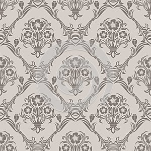 Seamless floral Wallpaper in Retro Style