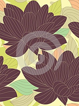 Seamless flower background