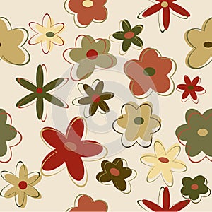 Seamless flower background