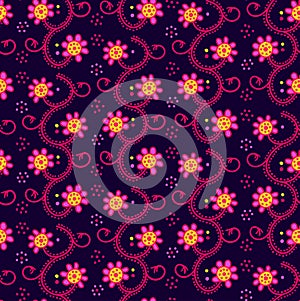 Seamless flower background.