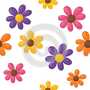 Seamless flower background.