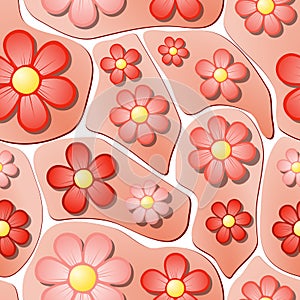 Seamless Flower Bed Pattern