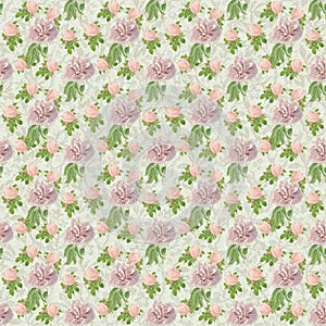 Seamless flower pattern paper wallpaper