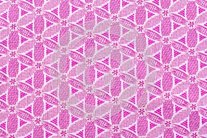 Seamless flower pattern pink color background