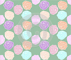 Seamless flowers pattern.