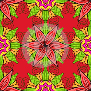 Seamless flowers pattern