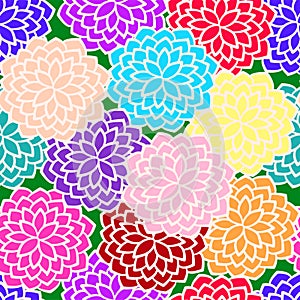 Seamless flowers pattern. Vector. EPS 10