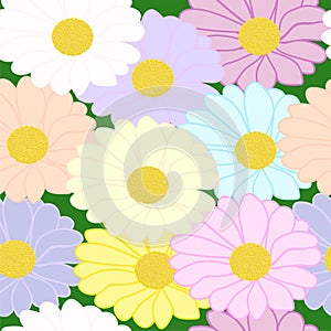 Seamless flowers pattern. Vector. EPS 10