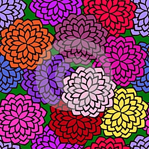 Seamless flowers pattern. Vector. EPS 10