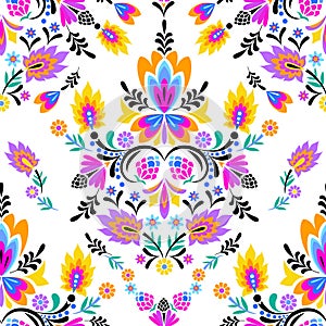 Seamless folk pattern