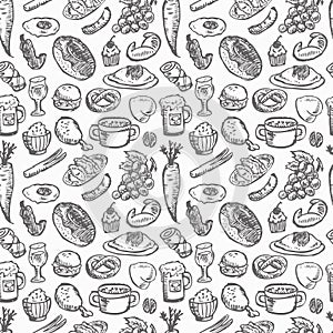 Seamless food pattern