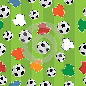 Seamless football pattern