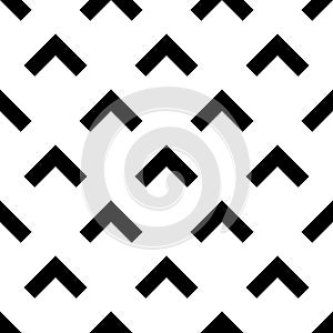 Seamless forward arrow pattern on white