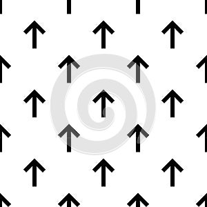Seamless forward arrow pattern on white