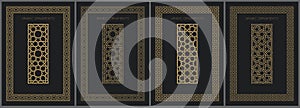 Seamless frame pattern in authentic arabian style.