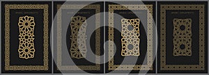Seamless frame pattern in authentic arabian style.
