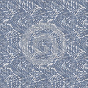 Seamless french farmhouse damask linen pattern. Provence blue white woven texture. Shabby chic style decorative fabric