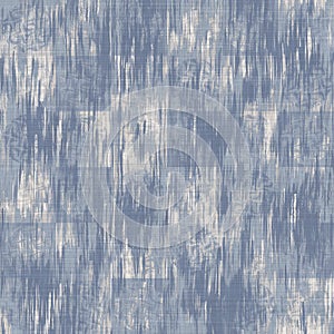 Seamless french farmhouse woven linen stripe texture. Ecru flax blue hemp fiber. Natural pattern background. Organic