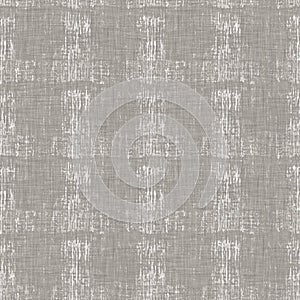Seamless french neutral greige mottled farmhouse linen effect background. Provence grey white rustic washed out woven