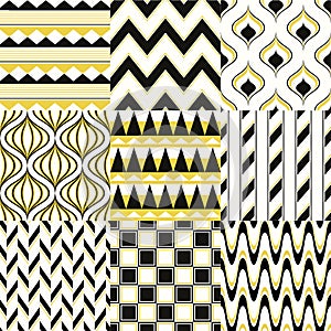 Seamless fun geometric mesh pattern