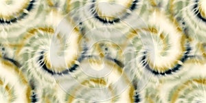 Seamless funky 1970s tie dye border motif pattern for surface design and print