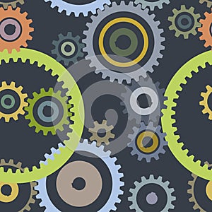 Seamless gear background